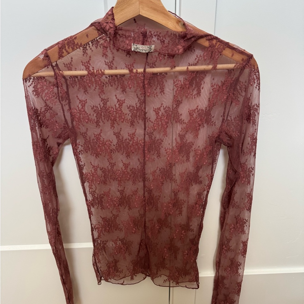 Lady Lux Lace Sheer Layering Top